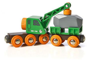 BRIO - Clever Crane Wagon (33698) - Toot Toot Toys