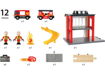 BRIO - Fire Station (33833) - Toot Toot Toys