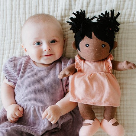 Organic Doll - Mia in Dusty Rose