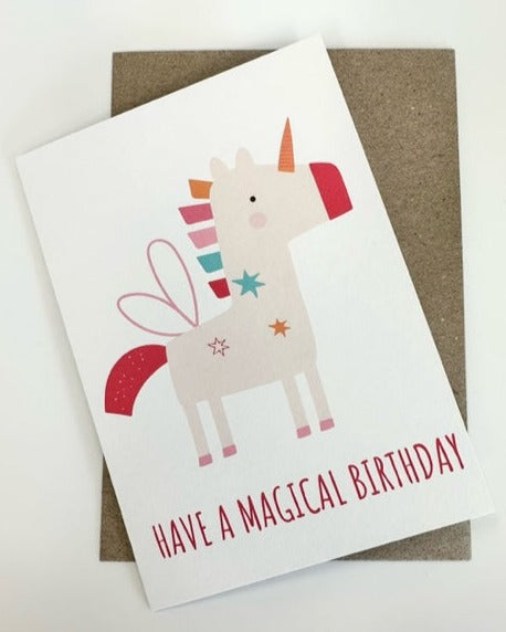 Birthday Card - Unicorn