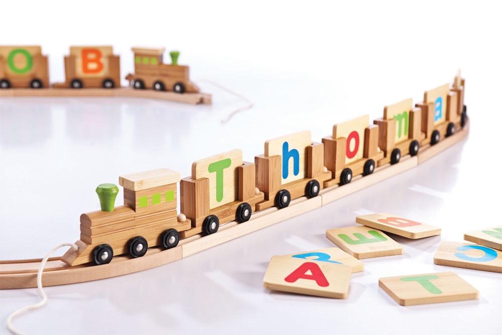 EverEarth Bamboo Name Train Engine - Toot Toot Toys