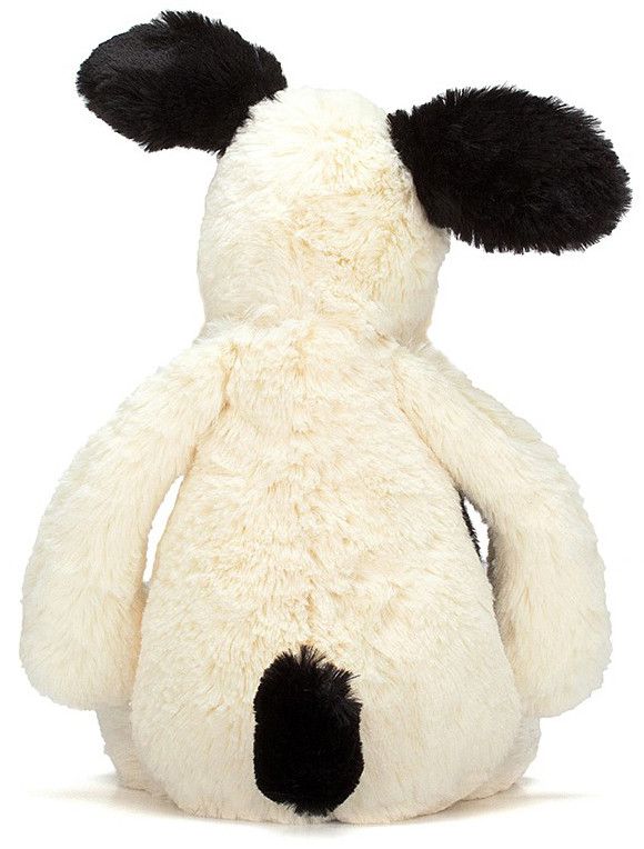 Jellycat - Bashful Black & Cream Puppy (Medium) - Toot Toot Toys