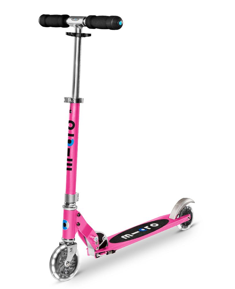 Micro Sprite Light Up Scooter - Pink - LED Wheels - 5 to Adult