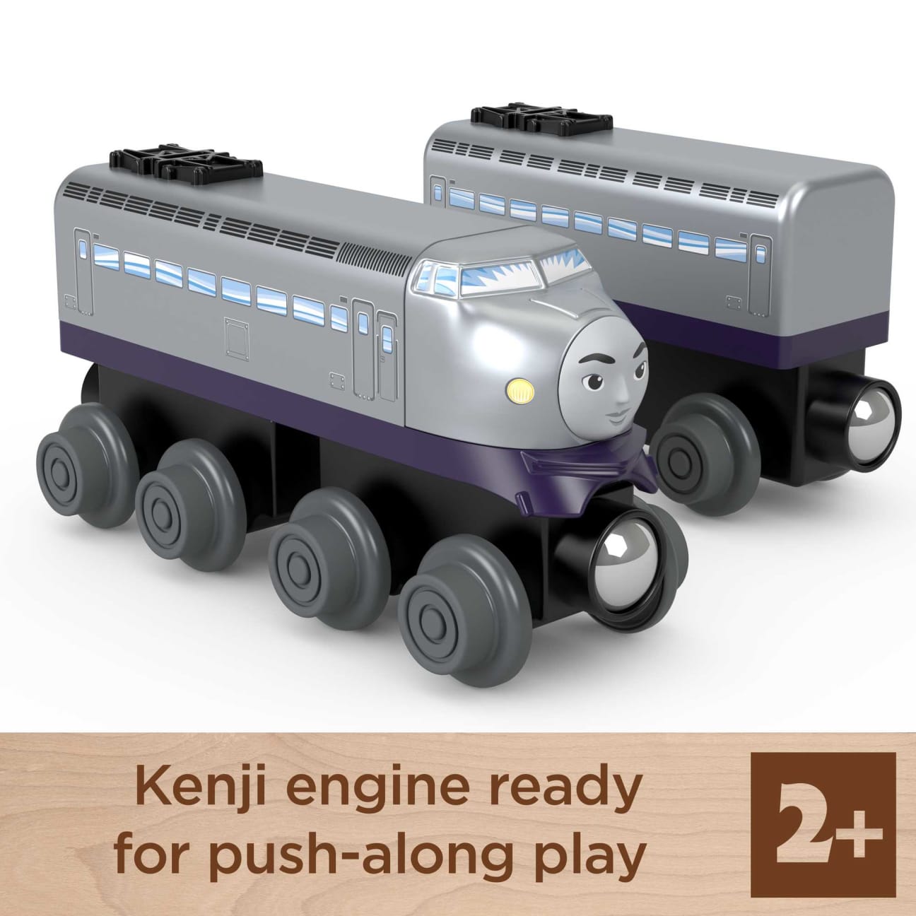 Wooden Railway - Kenji Engine and Car