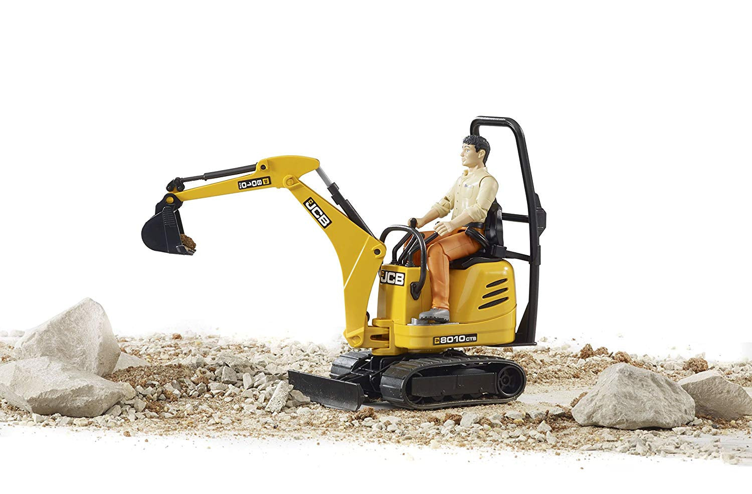 Bruder - JCB Micro Excavator 8010 CTS and Construction Worker (62002)