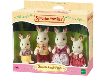 Sylvanian Families - Chocolate Rabbit Family - Toot Toot Toys