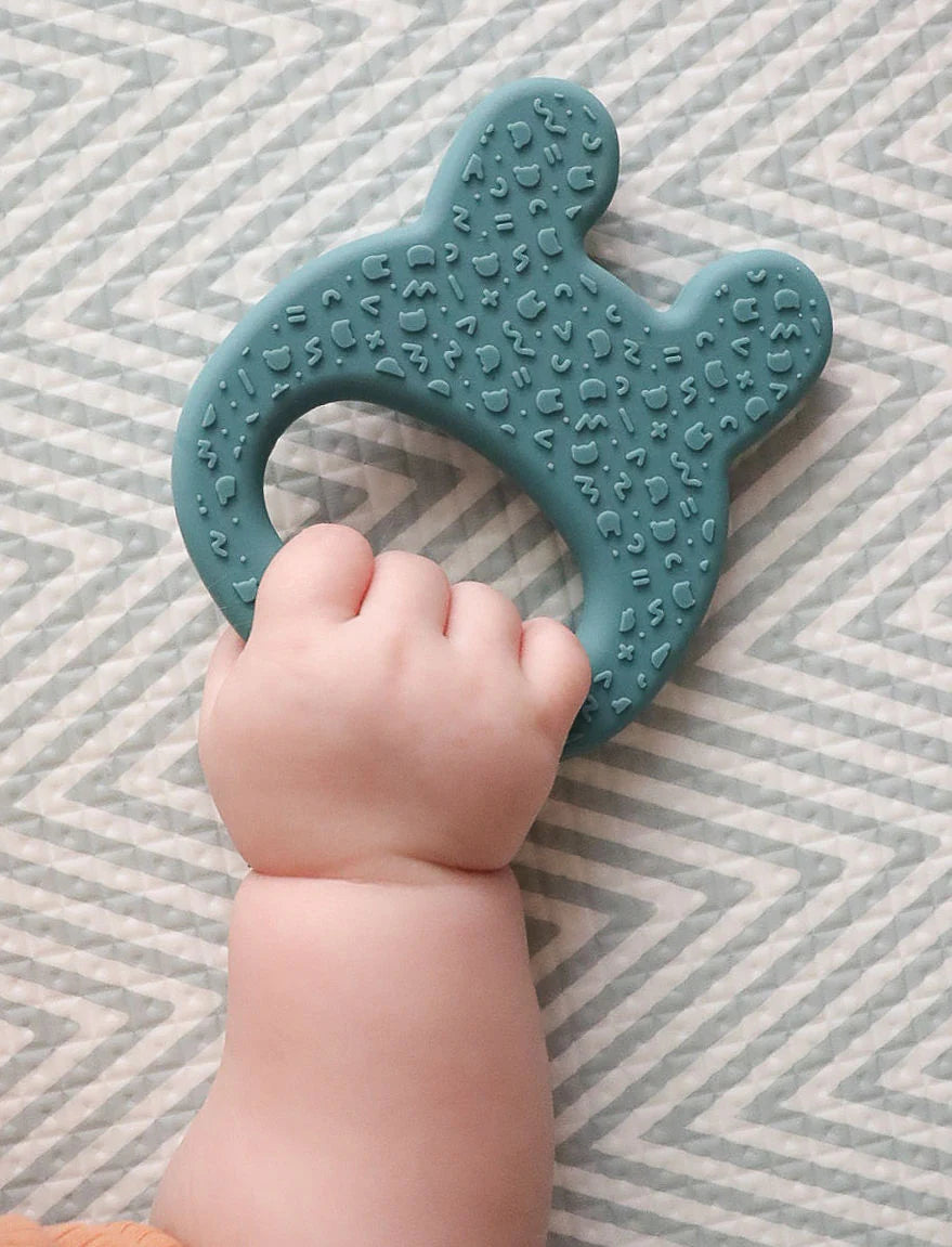 We Might Be Tiny - Bunny Teether - Blue Dusk