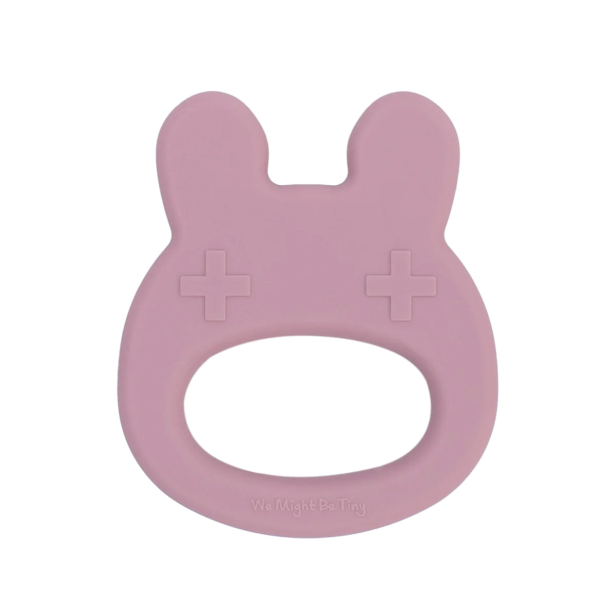 We Might Be Tiny - Bunny Teether - Dusty Rose