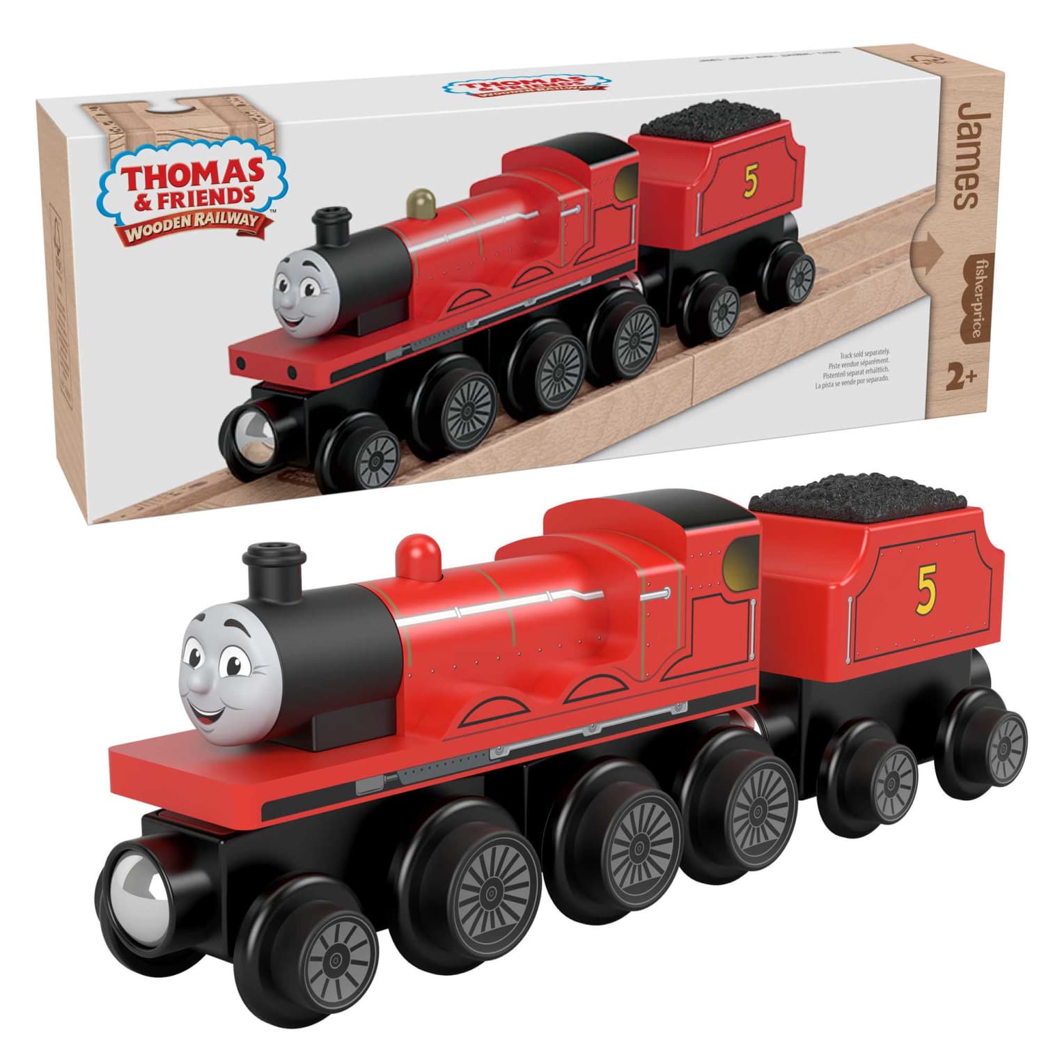 Wooden Railway - James Engine and Coal-Car